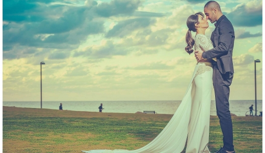 צילום חתונה על חוף הים