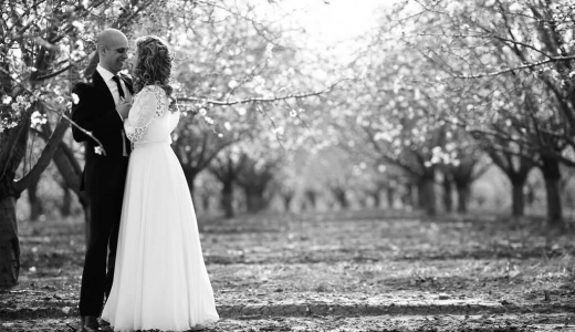 צילומי וידאו לחתונה בשחור לבן